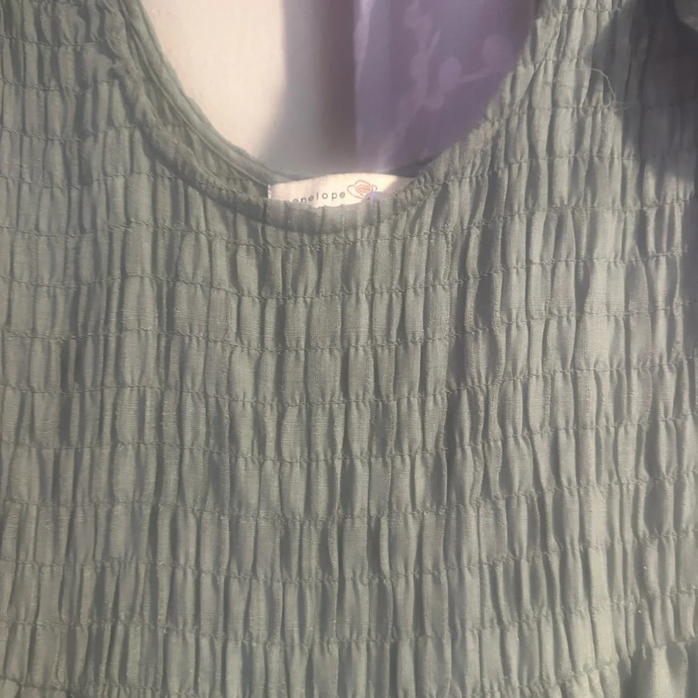 Penelope Rose-Green Sleeveless Maxi Sundress with Flutter Sleeves - Picture 4 of 8